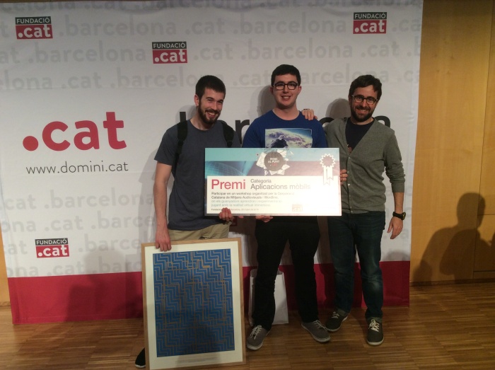 Tres estudiants de Teknós de la UVic-UCC guanyen el premi a la millor app en el concurs de la Fundació Puntcat