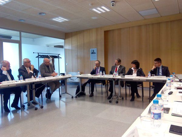 El secretari d'Universitats i Recerca de la Generalitat visita la UVic-UCC