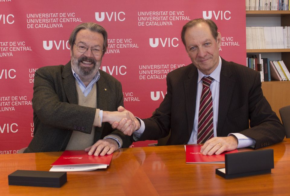La UVic-UCC i El 9 Nou signen un conveni per col·laborar en mecenatge