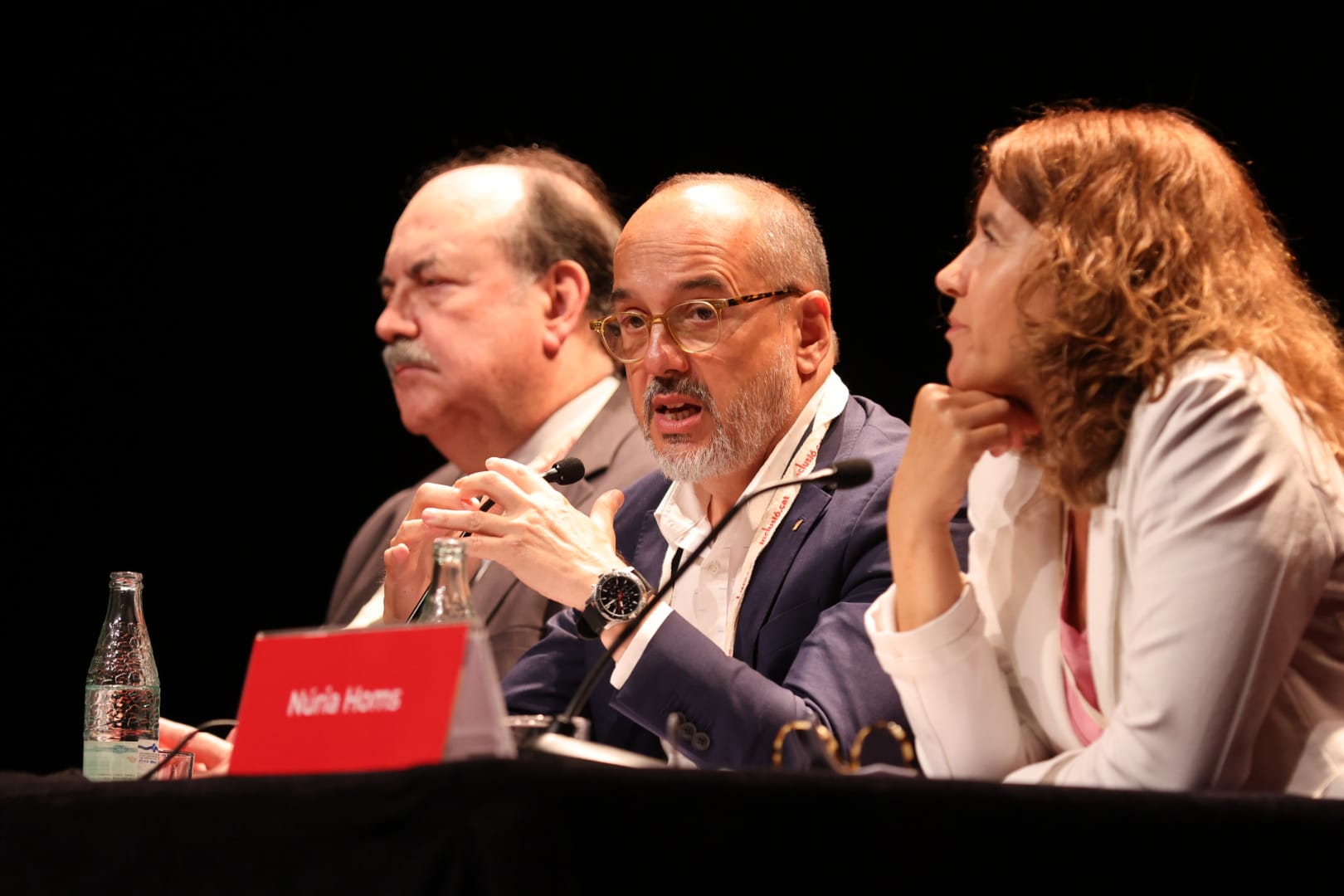 Carles Campuzano con Josep Eladi Baños y Núria Homs en el IV Congrés Inclusió.cat