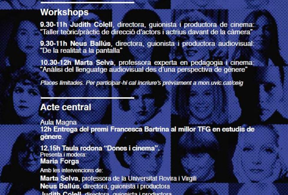 Isona Passola i Clara Segura participen en una taula rodona sobre cinema i gènere a la UVic-UCC