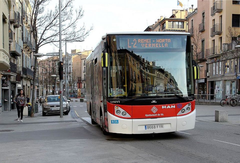 Bus urbano en Vic. Foto: Ayuntamiento de Vic